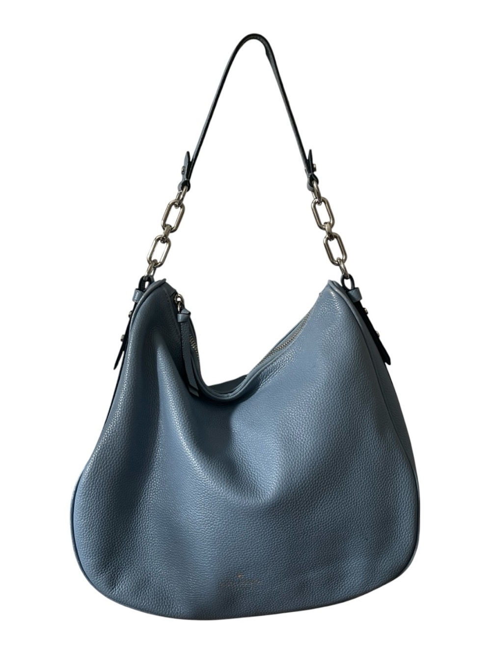 kate spade Pebbled Leather Hobo in Dusty Blue